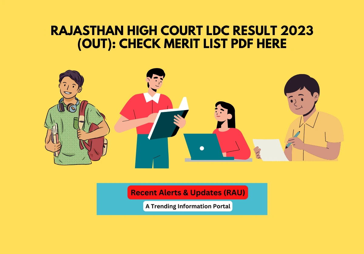 Rajasthan High Court LDC Result 2023 (OUT): Check Merit List PDF Here
